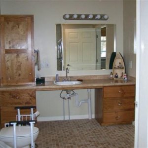Bathroom is 8 x 16 including shower minus closet behind shower wall